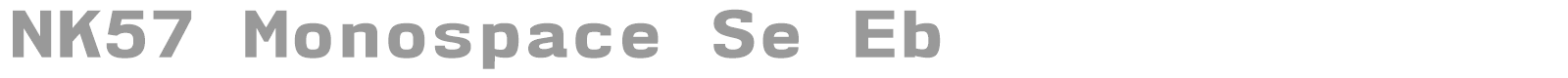 NK57 Monospace font preview