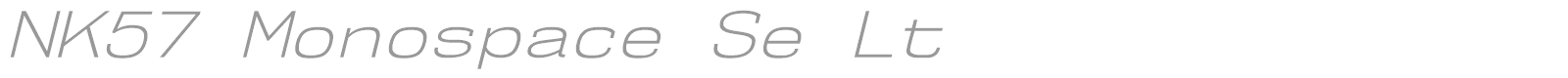 NK57 Monospace font preview