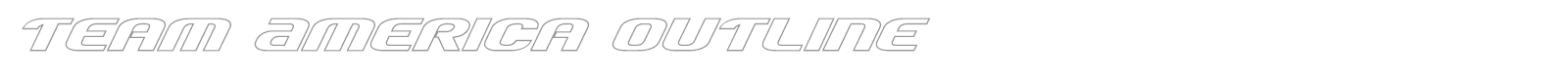 Team America Outline font preview
