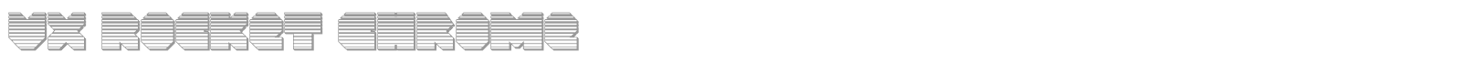 VX Rocket Chrome font preview