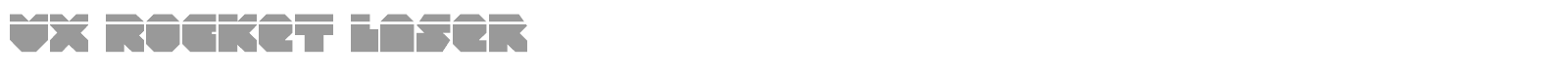 VX Rocket Laser font preview
