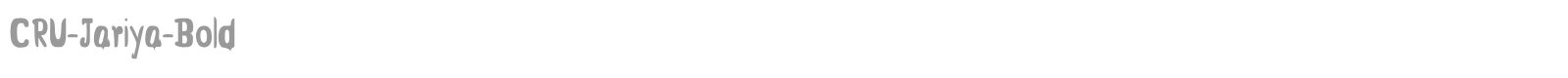 CRU-Jariya-Bold font preview