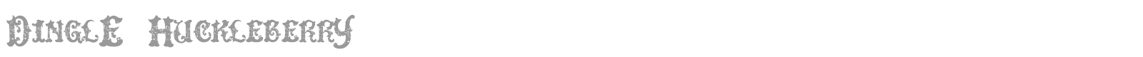 Dingle Huckleberry font preview