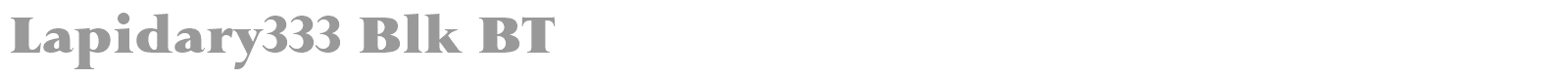 Lapidary333 Blk BT font preview