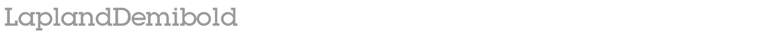LaplandDemibold font preview