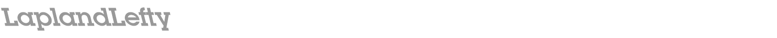 LaplandLefty font preview
