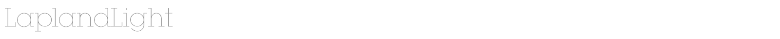 LaplandLight font preview