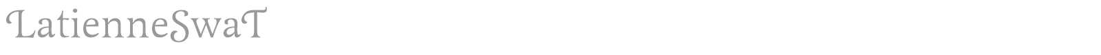 LatienneSwaT font preview