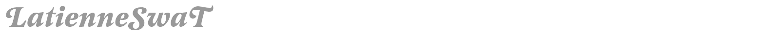 LatienneSwaT font preview