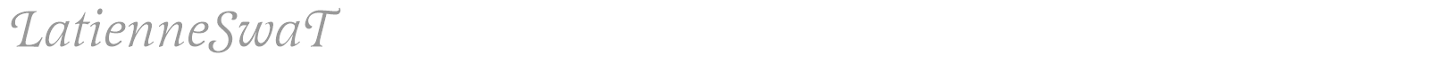 LatienneSwaT font preview