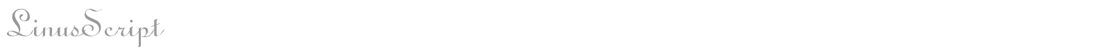 LinusScript font preview