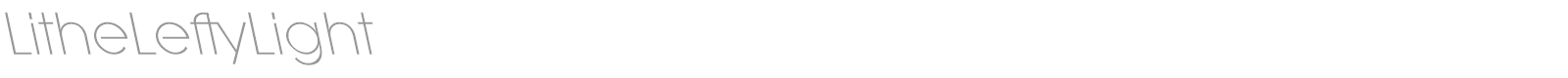LitheLeftyLight font preview