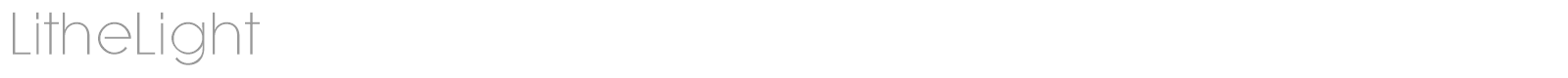 LitheLight font preview
