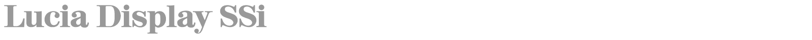 Lucia Display SSi font preview