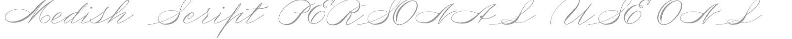 Medish Script font preview