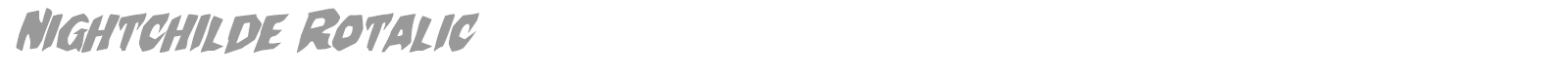Nightchilde Rotalic font preview