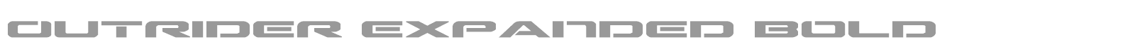 Outrider Expanded Bold font preview