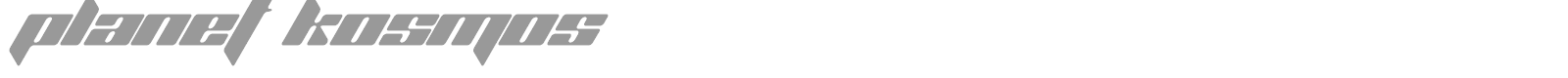 Planet Kosmos font preview