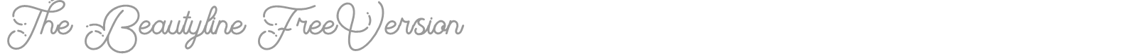 The Beautyline font preview