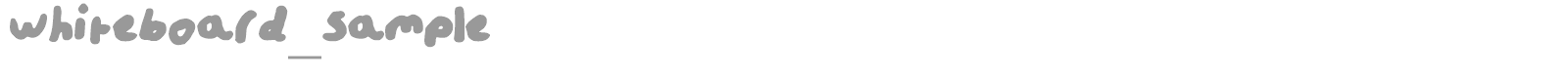 Whiteboard Magic font preview