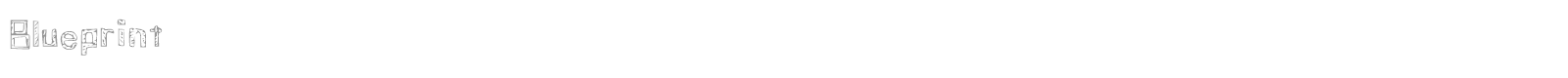 Blueprint font preview