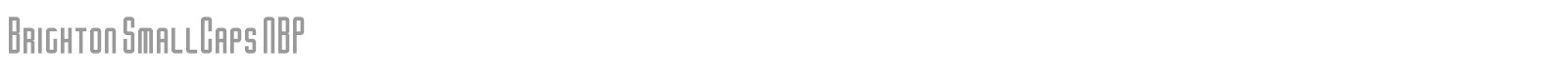 Brighton SmallCaps NBP font preview