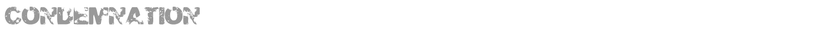 Condemnation font preview