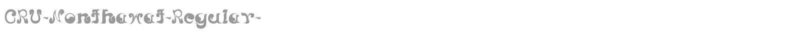 CRU-Nonthawat-Regular- font preview
