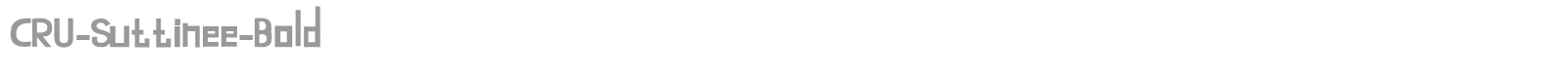 CRU-Suttinee-Bold font preview