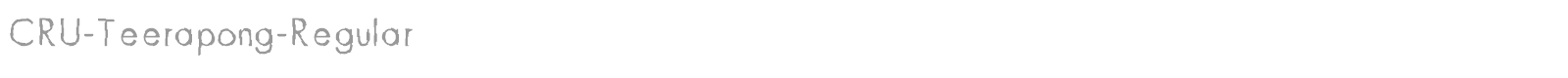 CRU-Teerapong-Regular font preview