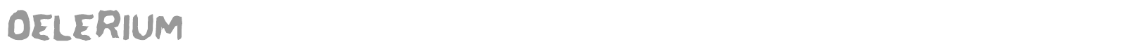 Delerium font preview