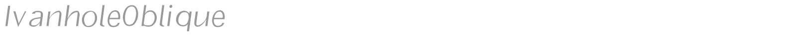 IvanholeOblique font preview