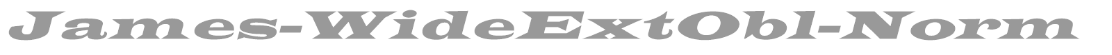 James-WideExtObl-Normal font preview