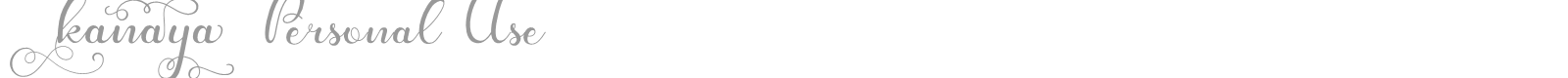 Kanaya font preview