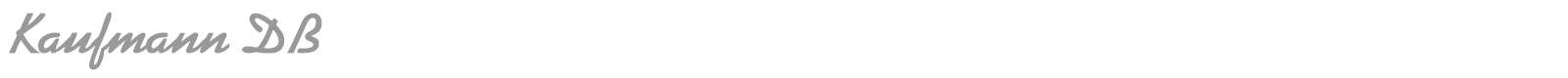 Kaufmann DB font preview
