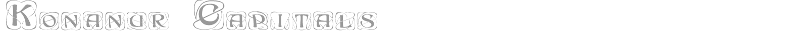 Konanur Capitals font preview
