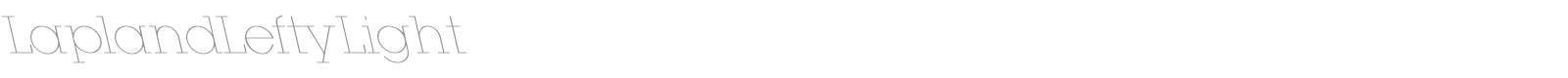 LaplandLeftyLight font preview