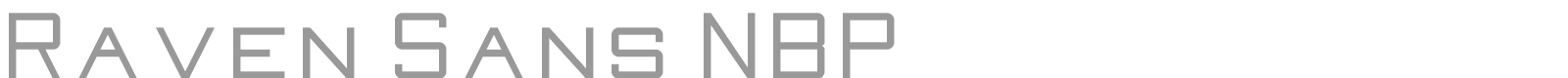Raven Sans NBP font preview