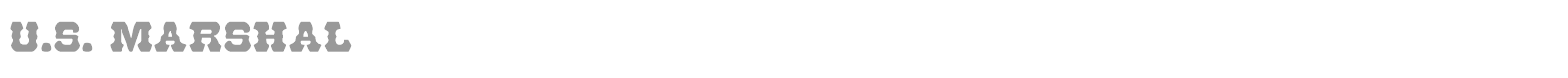 U.S. Marshal font preview