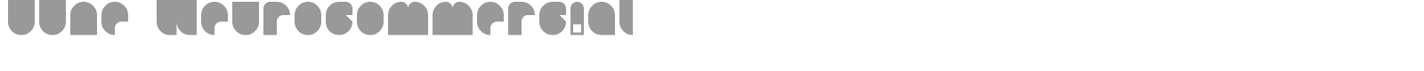 00ne Neurocommercial font preview
