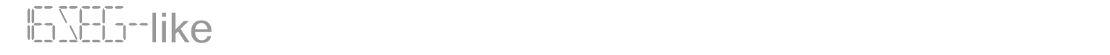 16SEG-like font preview