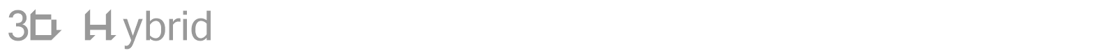3D Hybrid font preview