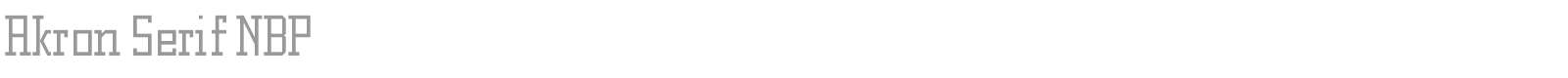Akron NBP font preview