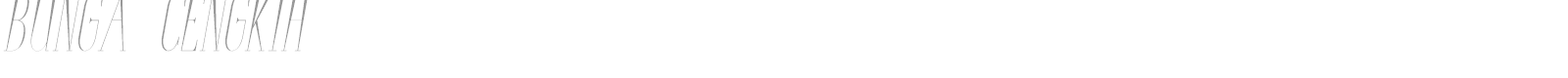 Bunga Cengkih font preview
