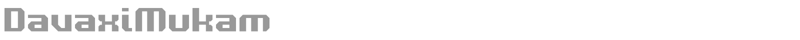 Davaxi Mukam font preview