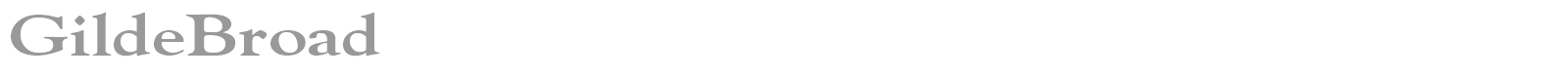 GildeBroad font preview