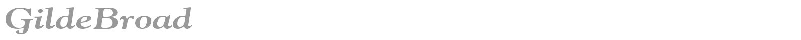 GildeBroad font preview