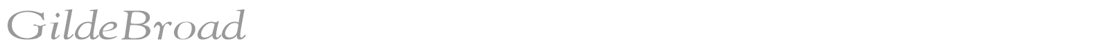 GildeBroad font preview