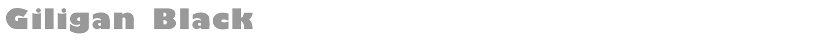 Giligan Black font preview