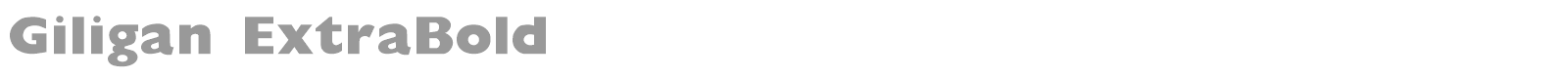 Giligan ExtraBold font preview
